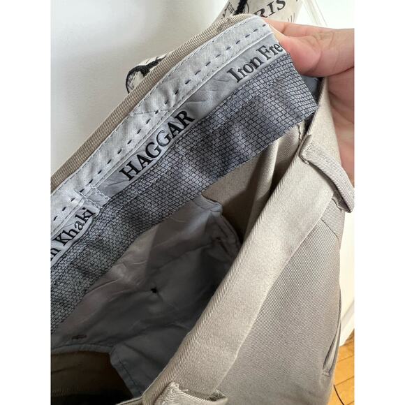 Hagger Classic Fit Tan Khaki Dress pants with pockets - Picture 9 of 9